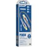 CAVO CELLULARE USB KAKUSIGA KS-809 USB type C/USB type C PER SINCRONIZZAZIONE E RICARICA 1 METRO IN FILO INTRECCIATO E PVC TRASPARENTE
